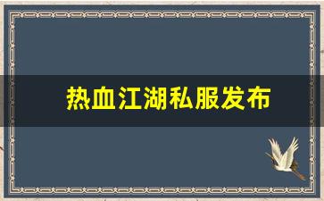 热血江湖私服发布 (2)